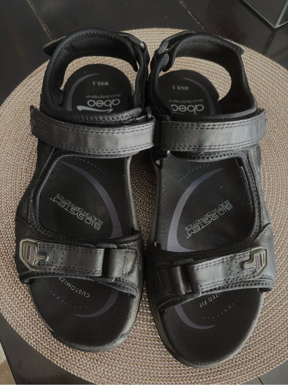 ABEO GOLETA B.I.O. SYSTEM GRAY LEATHER WITH METATARSAL FOOTBED WALKING SZ 8.5 - Picture 10 of 13